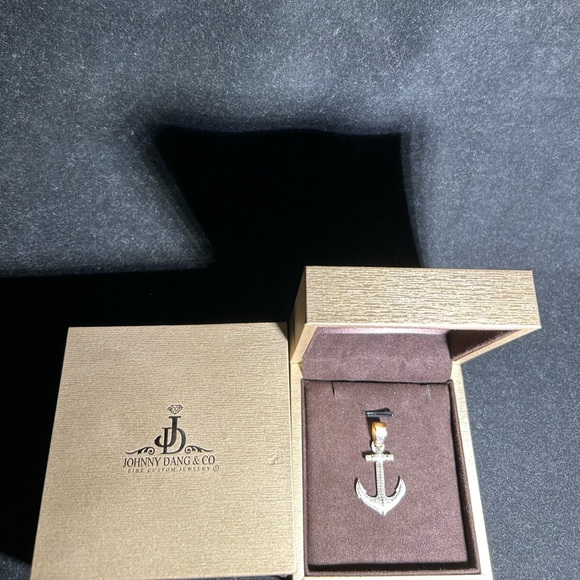 Diamond 💎 Anchor ⚓️ pendant 10K Gold 🥇.45 ct SI 💎 Johnny Dang & Co. 🔥 🙌 - Picture 5 of 6